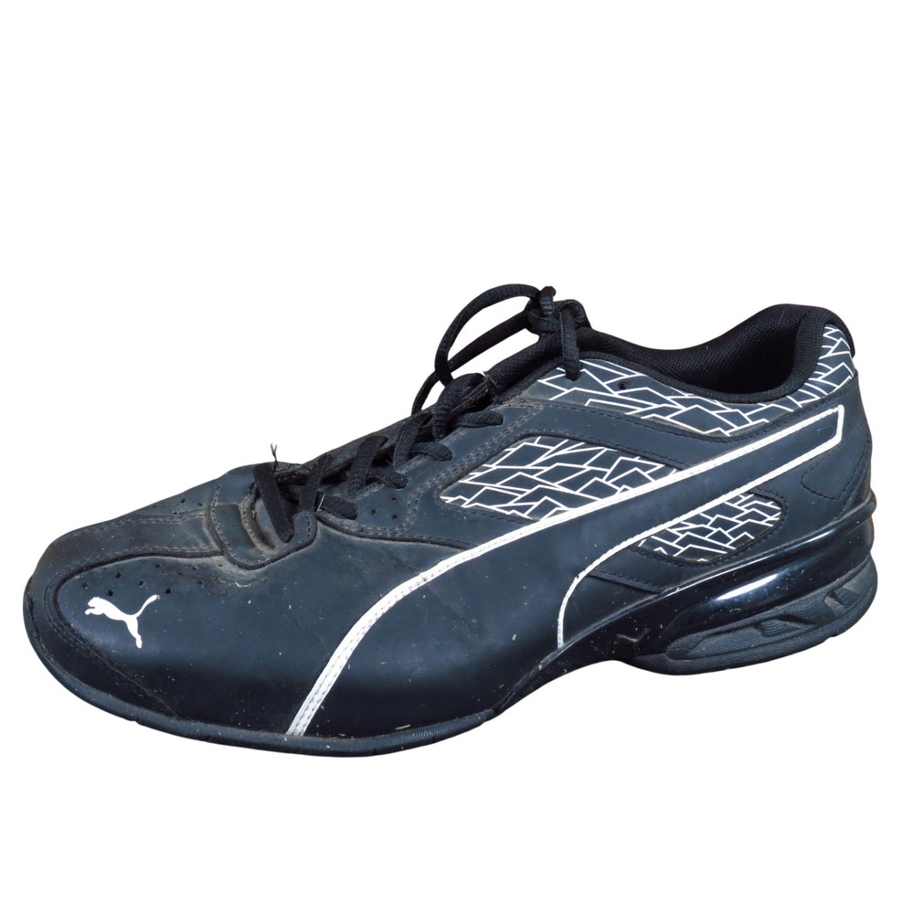 Puma Tazon 6 Fracture FM Men Athletic Training Shoe Size 8.5 Gym Black White
